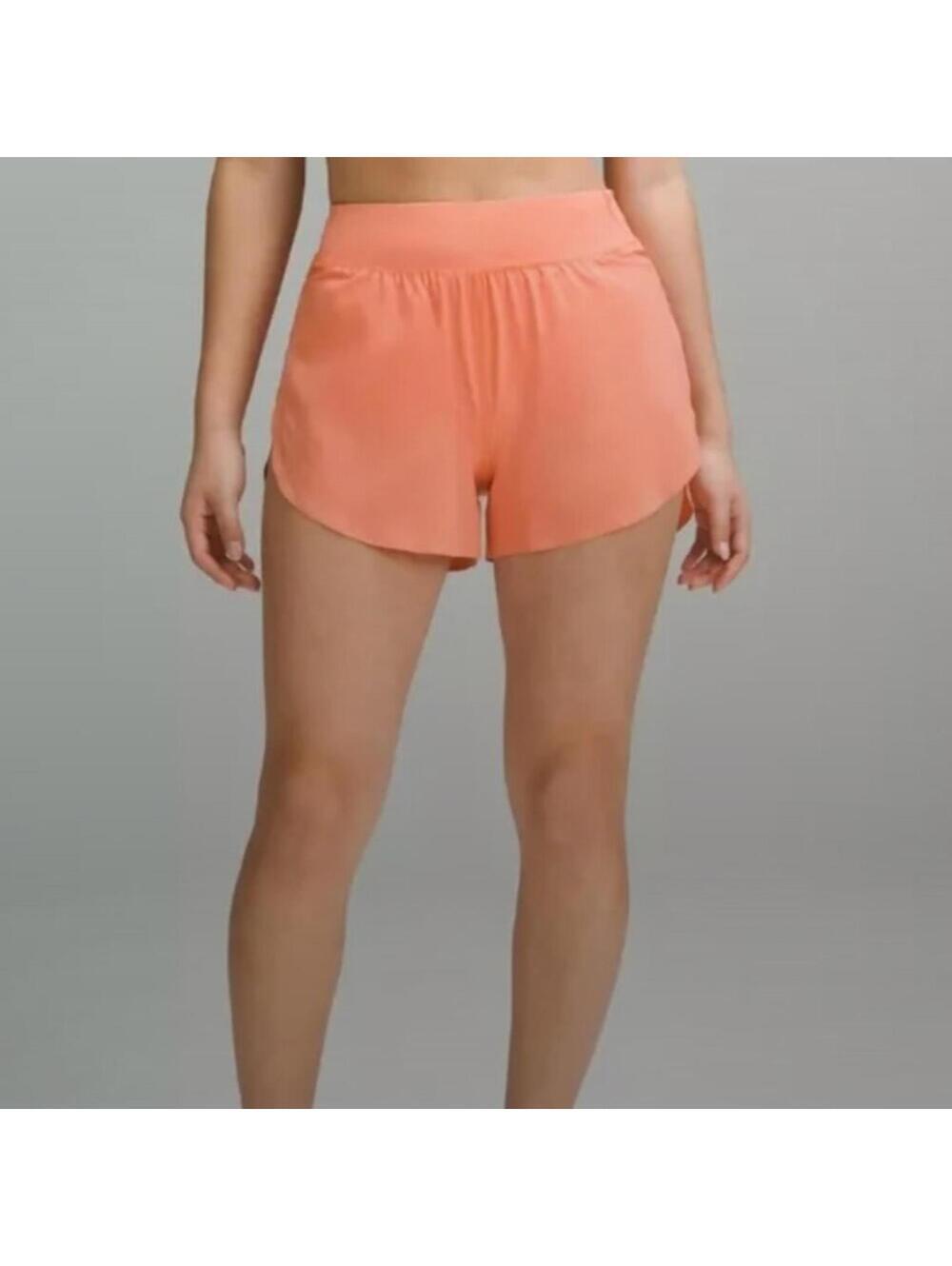 Lululemon Fast and Free High Rise 3” Shorts in Coral Size 0 - Picture 6 of 6